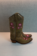 Vintage Pink Floral Cowboy Boots image 5