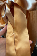 Vintage Quilted Peach Satin Robe image 4