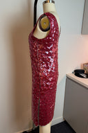 Unbranded Pink Beaded Sequin Mini Dress image 1