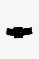 Yves Saint Laurent Navy Blue Patent Leather Belt image 0