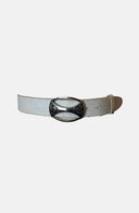 Dolce & Gabbana White Leather Belt image 0
