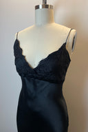 Little Joe Black Slip Lace Midi Dress image 1