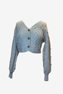 Seed Cream Beige Wool Cardigan