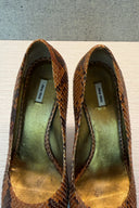 MiuMiu Exotic Snakeskin Pumps image 5