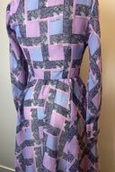 Zandra Rhodes Purple Collared Midi Dress image 4