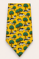 Hermes 'Pastoral Herd' 1990s 100% Silk Neck Tie