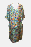 Erna Paisley Print Silk House Coat image 0