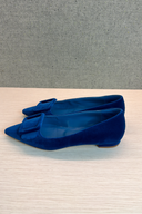 Manolo Blahnik Maysale suede point-toe flats image 1