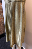 Vintage Alice Edwards Gold Pleated Dress image 2
