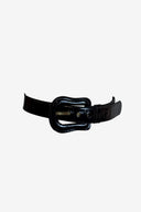 PingPong Black Leather Belt image 0