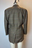Vintage Escada 1980's Brown Check Blazer image 2