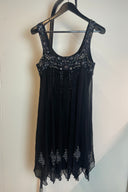 Vintage Mr K Embellished Handkerchief Hem Mini Dress image 2