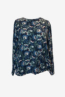 Unbranded Blue Floral Cotton Cardigan