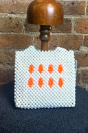 Vintage White Beaded Bag image 1