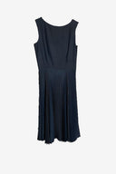 Miu Miu Black Pleated Midi Dress image 0