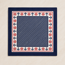 Nautical Anchor & Helm Scarf