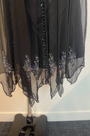 Vintage Mr K Embellished Handkerchief Hem Mini Dress image 4