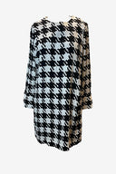Jaeger Houndstooth Shirt Midi Dress