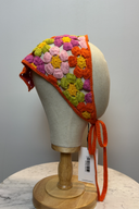 Crochet Square Floral Head Scarf image 2