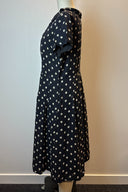 Vintage 1950s Polka Dot Midi Dress image 2