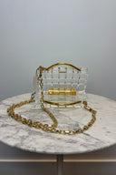 L’AFSHAR Grace lucite bag with chain image 1