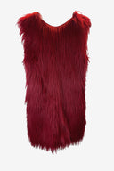 Zara Studio Faux Fur Rust Mini Dress