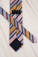 Trent Nathan 100% Silk bright pastel stripe tie