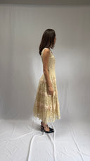 Ceil Chapman Scoop Neck Lace Bridal Dress