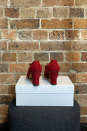 Vintage Moya by Norvin Red Suede Tie Shoes image 3