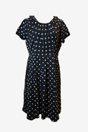 Vintage 1950s Polka Dot Midi Dress image 0