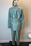 Samsoe & Samsoe Green Check Jacket + Trouser Set image 2