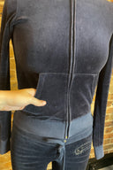 Juicy Couture Navy Velour Tracksuit Set image 5