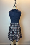 Rona Vintage 1960s Blue Plaid Midi Dress image 2