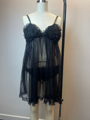 Abbeline Black Lace Chemise Set image 3