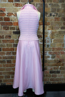 Vintage Tadashi Collared Pink Midi Dress image 2