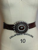 Brown Boho Buckle Leather Belt image 2