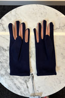 Vintage Navy & Pink Gloves image 1