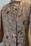 Unbranded Pink Padded Lurex Opera Coat image 1