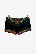 Camilla Embroidered Floral Mini Shorts image 0