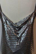Paco Rabanne Silver Metal Knit Mini Dress image 8