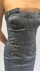 Christian Dior Boutique  by John Galliano Miss Diorella Strapless Corset Dress
