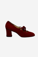 Vintage Moya by Norvin Red Suede Tie Shoes image 0