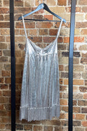 Paco Rabanne Silver Metal Knit Mini Dress image 1