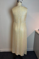 Vintage V Neck Sequin Maxi Dress image 3