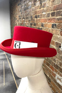 Hatsanity Red Wool Classic Top Hat image 1
