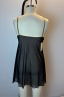 Guy Larouche Black Lingerie Top with Gold Detailing image 2