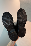Dsquared Crocodile Patterned Black Leather High Boots image 6