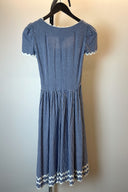 Biba Blue Gingham Vintage Midi Dress image 3