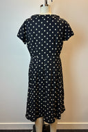 Vintage 1950s Polka Dot Midi Dress image 1