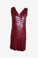 Unbranded Pink Beaded Sequin Mini Dress image 0